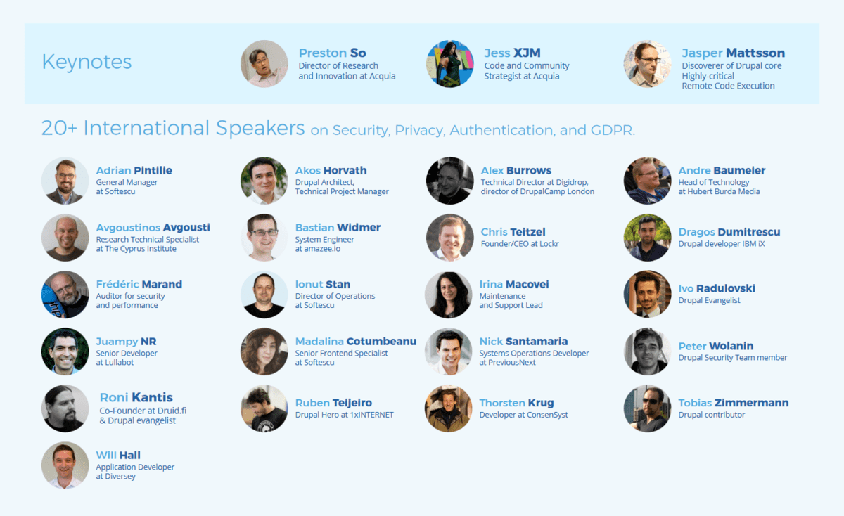 Drupal HackCamp 2018 zu Sicherheit, Drupal und DSGVO
