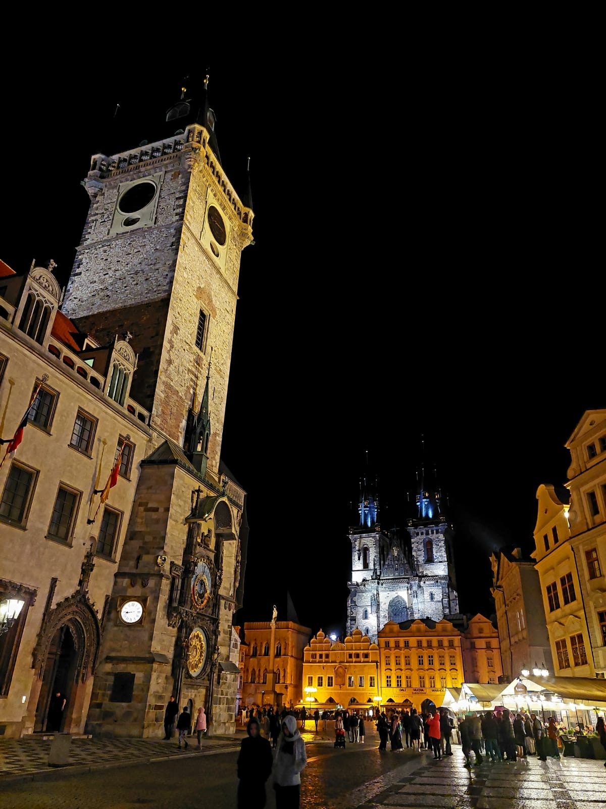Prague at night